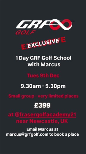 One-Day GRF Golf School with Marcus Bell — Limited Spots Available