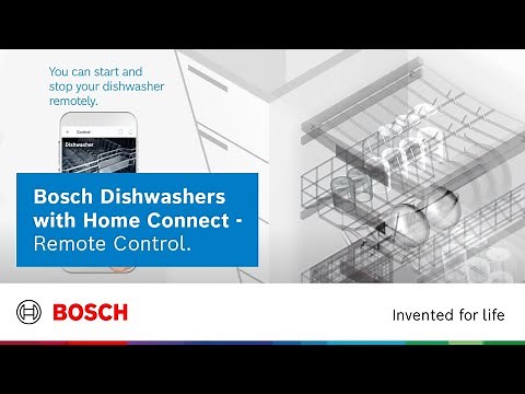 Bosch Dishwashers with Home Connect - Remote Control.