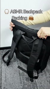 🎧 ASMR Backpack Quick Packing 👜