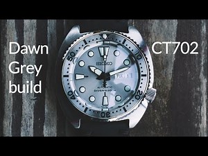Custom Seiko Dawn Grey Turtle | CT702 Crystaltimes SKX conversion case build