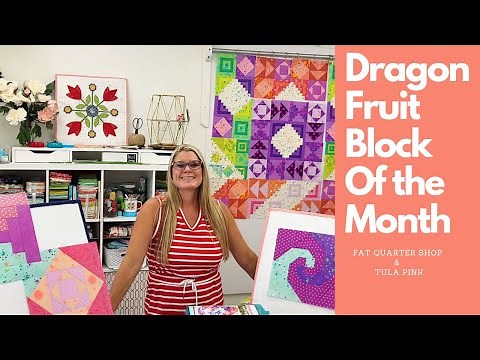 Quilting Tutorial foundation Paper Piecing. Dragon Fruit Quilt | Tula Pink Pattern Beginner