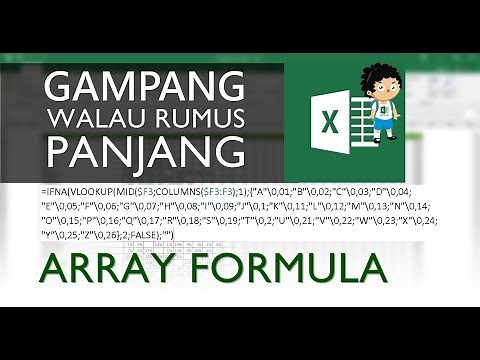 Belajar Array Tabel Excel