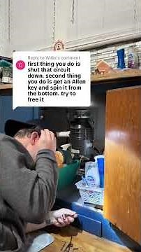 using an Allen wrench to spin the garbage disposal manually and get whatever was jammed in there to