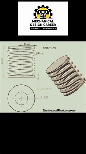 SolidWorks design content modeling parts design #automobile #machine #cncdesign #shorts #ytshorts