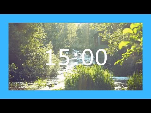 15 Minute Timer with Relaxing Music and Alarm | Stay on Track