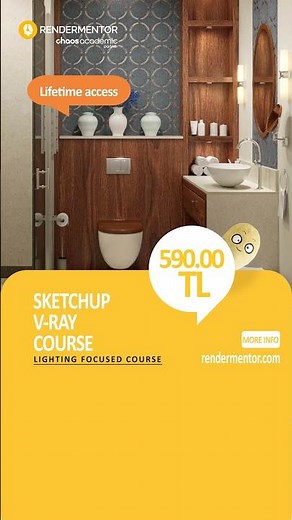 Photorealistic Rendering Made Easy with V-Ray for SketchUp ! #sketchuptutorial #chaos #chaosgroup