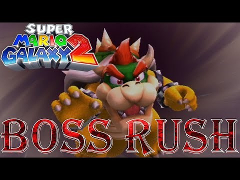 Super Mario Galaxy 2 - Boss Rush (All Boss Fights, No Damage)