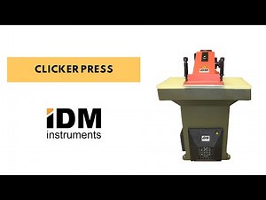 Hydraulic Clicker Press - Leather, Foam, Paper, Plastic, Textile - IDM Instruments Pty. Ltd.