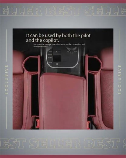 Beige-right Car Seat Gap Storage Box - Practical Car Organizer, Gap Filler for Easy Access and Ex...