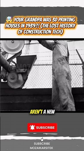 Your Grandpa Was 3D Printing Houses in 1939?! Histo #civilengineering #shotrs #construction