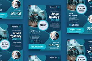 Smart Laundry Service - Flyer, a Flyer Template by Haidezign