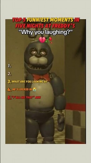 FNAF: Top 5 Funniest Moments! 😂 #FNAF