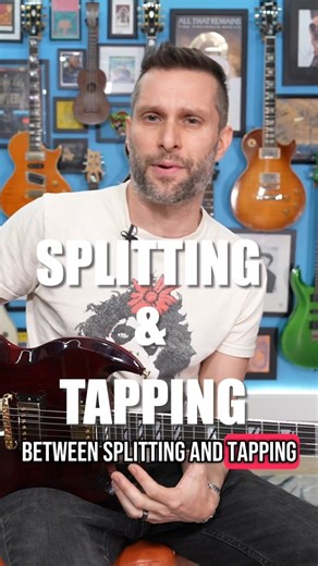 Explaining Splitting Vs. Tapping Pickups Watch the whole episode at theneuroticguitarist.com Pick up a Supreme at www.samash.com #gibson #gibsunday #lespaul #theneuroticguitarist #tone #custom #maple #flame #collector #guitar #electricguitar #sg #sgsupreme #supreme | The Neurotic Guitarist