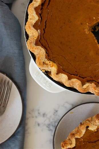 Here are 4 delicious reasons to bake your next pie in a STAUB Fry Pan ✨ Crispier crusts, even heat, easy serving, and stunning oven-to-table style — one pan, endless pie perfection. Ready to upgrade dessert night? 🍰 #STAUB #MADEINSTAUB #castiron #frypan | Staub Canada