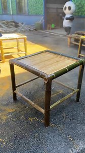 Handmade bamboo table, simple yet sophisticated, an essential for elegant living. #bambooweaving #intangibleculturalheritage #rurallife #traditionalcraft #bambootable | crafts Hub