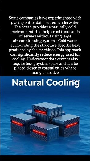 Why do some data centers store servers underwater? #datacenter #underwaterfinds #techfacts