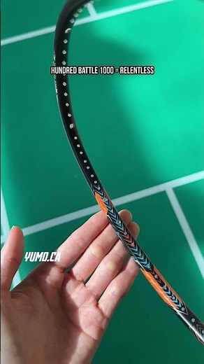 Hundred Battle 1000 unstrung badminton racket [black] Built for attacking players who rely on power