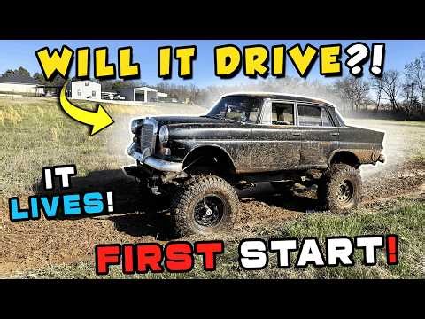 First start AND Drive. 1961 Mercedes. Budget 4x4 Project.