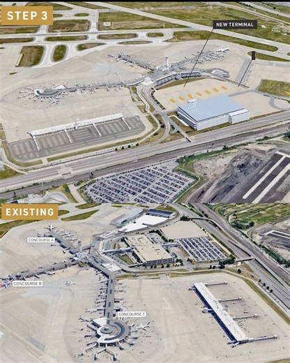 I’m From Cleveland on Instagram: "Cleveland Hopkins has revealed plans for a $1.1 billion terminal transformation, set to open by 2032 ✈️ The new design adds more space, modern amenities, and Cleveland-inspired architecture—part of a larger “CLEvolution” of the airport experience. Early phases include new parking, a transit hub, and a redesigned entryway."