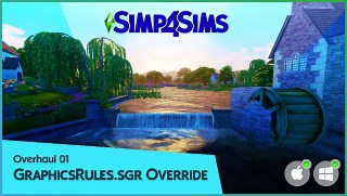 Улучшение графики / Simp4Sims Overhaul 01 - Sims Graphics Rules (30.05.2024)