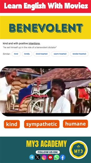 🔥Learn English with Movies 🎬 Benevolent Word Meaning⚡