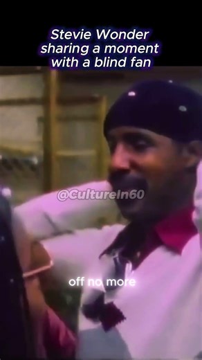 A moment between Stevie Wonder and a Blind Fan. #music #fyp #steviewonder