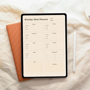 Weekly Meal Planner Printable, Downloadable Dinner Organizer, Productivity Menu Plan - Etsy Australia