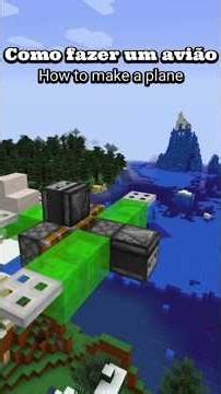 How to make a plane #minecraft #1000subscriber #minecraftviral