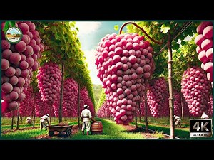 How Grapes Are Grown & Processed: Modern Vineyard Technology & Harvest | Farm and Farming
