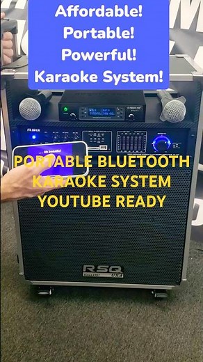 Portable Bluetooth Karaoke Machine | YouTube Ready Karaoke #karaokemachine #karaoke