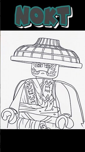 How To Draw NOKT | NINJAGO | 100 DRAWING SERIES #drawing #ninjagodragonsrising #nokt