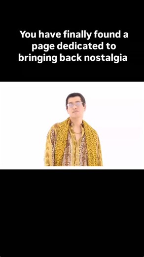 nostalgic memes on Instagram: "This meme video features the PPAP guy singing his iconic “Pen-Pineapple-Apple-Pen” with exaggerated hand motions, catchy rhythm, and over-the-top confidence. The awkward dance, bright outfit, and repetitive lyrics make the clip instantly recognizable. People love how intentionally absurd it is, transforming nonsense into a globally viral moment that still resurfaces today. It works because the meme perfectly blends cringe, charm, and comedy. Viewers use it for reac