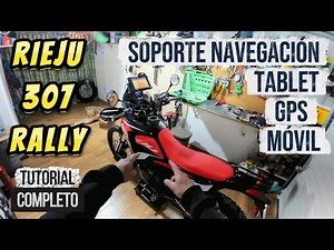 SOPORTE NAVEGACIÓN para la RIEJU 307 RALLY - GALYFORNIA CYCLES - TUTORIAL- tablet, moviles, gps...