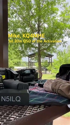 First 20m QSO of the POTA Activation! Mike KQ4MHE Started It Right 📻