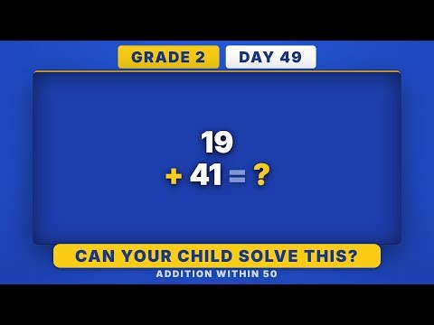 Addition Within 50 Mastery | Grade 2 Daily Math Challenge (Day 49/365)