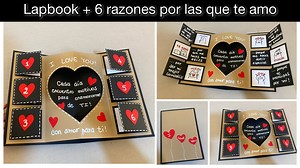 PLANTILLA ► https://www.regalasiempreamor.club/2023/08/lapbook-6-razones-por-las-que-te-amo.html | Regala Siempre Amor