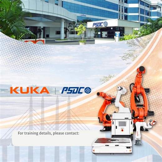 🚀 KUKA Robotics Centre of Excellence (CoE) | Penang KUKA College is expanding its world-class robotics training in Penang, Malaysia, in collaboration with @psdcpenang — empowering industry professionals with hands-on automation skills. 📅 2026 Training Dates (Up to July) 🔧 Robot Operation Pro • 14–16 April 2026 • 23–25 June 2026 💻 P1 Programming • 4–8 May 2026 • 13–17 July 2026 🛠️ Customised training schedules are available to suit your operational needs. 📩 Terms and conditions apply. 📍 Tr