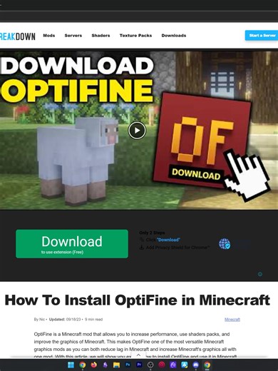 How To Download & Install OptiFine 1.21.11