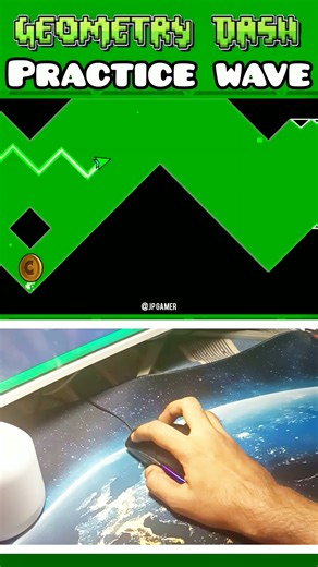 Practice Wave Mode:- Geometry Dash