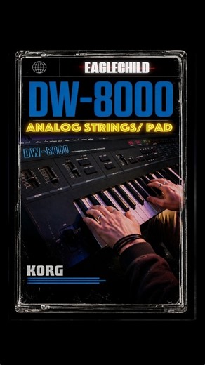 KORG DW8000 PAD/STRINGS #80ssynth #korg #korgdw8000 #vintage #synthesizer