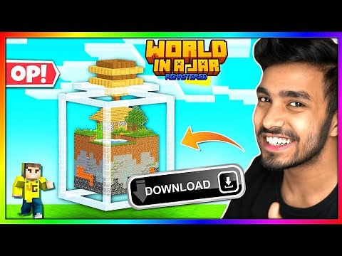 HOW TO DOWNLOAD WORLD IN A JAR MAP FOR MCPE | TECHNO GAMERZ #technogamerz