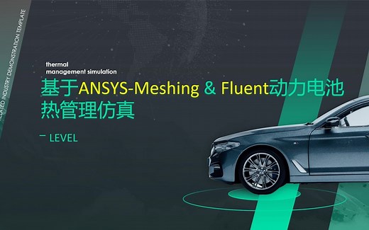 基于Fluent-Meshing & Fluent动力电池课程讲解