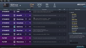 zoom g1x four 系列使用指南 ---guitar LAB 连接电脑设置音色一