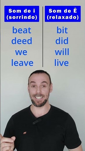 DICA DE PRONÚNCIA EM INGLÊS - Som do I e do E - Você Sabia Dessa?