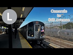 NYC Subway Timelapse ~ L Train via Canarsie Local from Canarsie-Rockaway Parkway to 8th Avenue