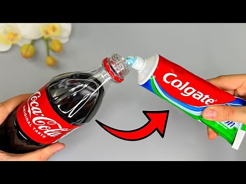 Mix Coca Cola with toothpaste and you will be amazed at the results!😱💡 great trick!