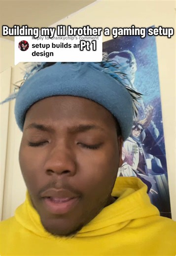 Replying to @Crankychip pt 1 building my lil brother a gaming setup #gaminsetup #buildingsetup #pcsetup #sibling #techtok #fyp #itzjalen