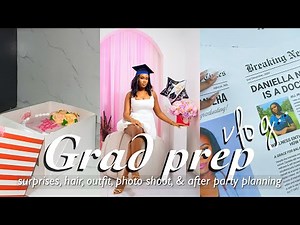 graduation prep vlog | photoshoot, shopping, hair, nails & getting monetized! | nile university vlog