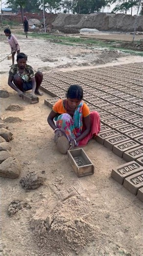 👷 From Mud to Bricks | Incredible Handmade Brick Making in Village 🧱#handmadebricks