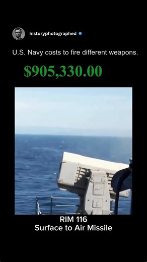 The cost for the U.S. Navy to fire its weapons can vary a lot depending on what is being used. Basic gun rounds are cheap, while modern missiles are extremely expensive. Some of the advanced interceptors the Navy uses can cost as much as a small jet each time they are launched. And that price is only for the missile itself. The real cost of firing includes the ship, the crew, fuel, and maintenance, which makes every shot even more expensive in reality. | History In Pictures
